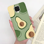 For Xiaomi Redmi Note 9 Pro Max Phone Case Matte Cute Girl Avocado Soft Silicone Cover For Xiaomi Redmi Note 9 Pro Max 9S Bumper