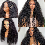 Human Hair Wigs 13x4 Deep Wave Frontal Wig Lace Wig 13x6 Human Hair 200 Density Human Hair Wig Curly Lace Front Human Hair Wig