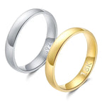 Gold Plated Ring Colour Fashion Women's Simple Couple's Wedding Ring Engagement Jewellery Gift