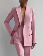 2025 Spring Hot Selling Commuting Elegant New Comfortable Trendy Fashion Elite Leisure Professional Clothing Women's Suit Set