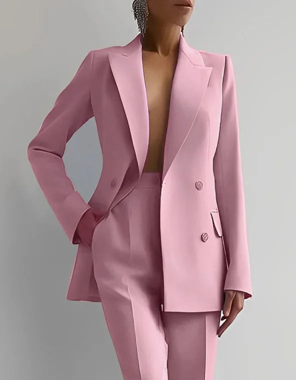 2025 Spring Hot Selling Commuting Elegant New Comfortable Trendy Fashion Elite Leisure Professional Clothing Women's Suit Set