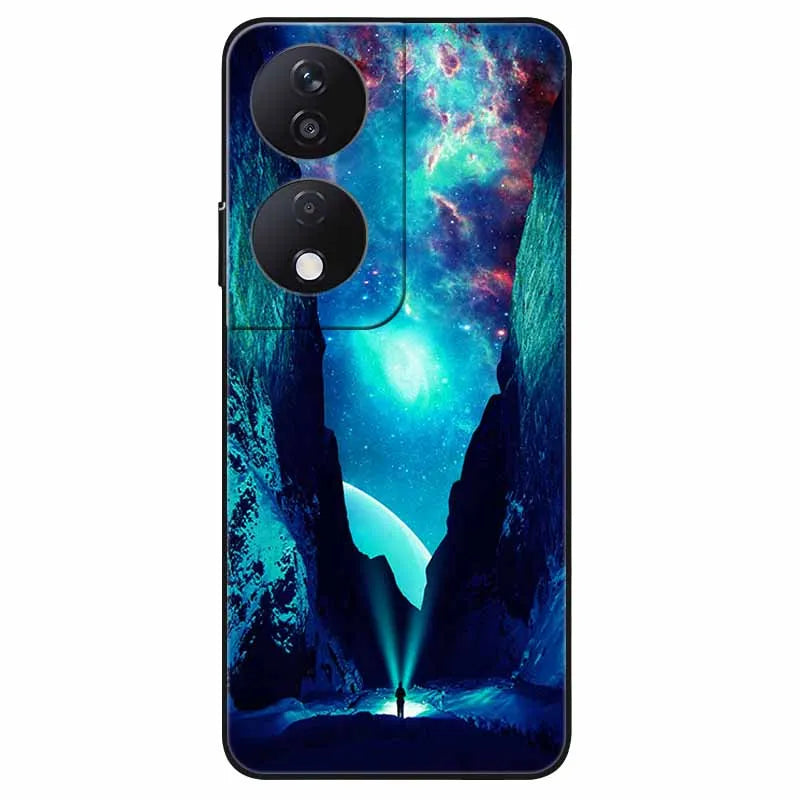 For Honor 90 Smart 5G Case 6.8'' Animal Painted Wolf Lion Silicon Phone Cover For Honor 90 Smart TPU Coques Protect Shell Capa