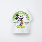 1-7 Age Disney Cartoon T-shirt 2026 Summer New Kids Clothing Short Sleeve Tops Tees Fashion Casual O-neck Pullover Tshirts