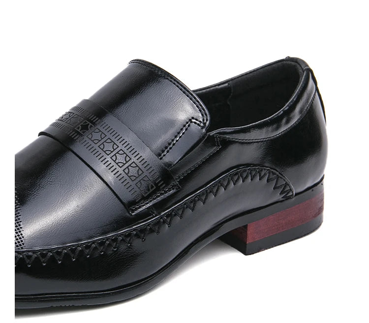 Luxury Dress Shoes Man Classic Leather Shoes Brand Men's Italian Shoes Pointed Toe Business Formal Shoes For Men Oxfords Loafers